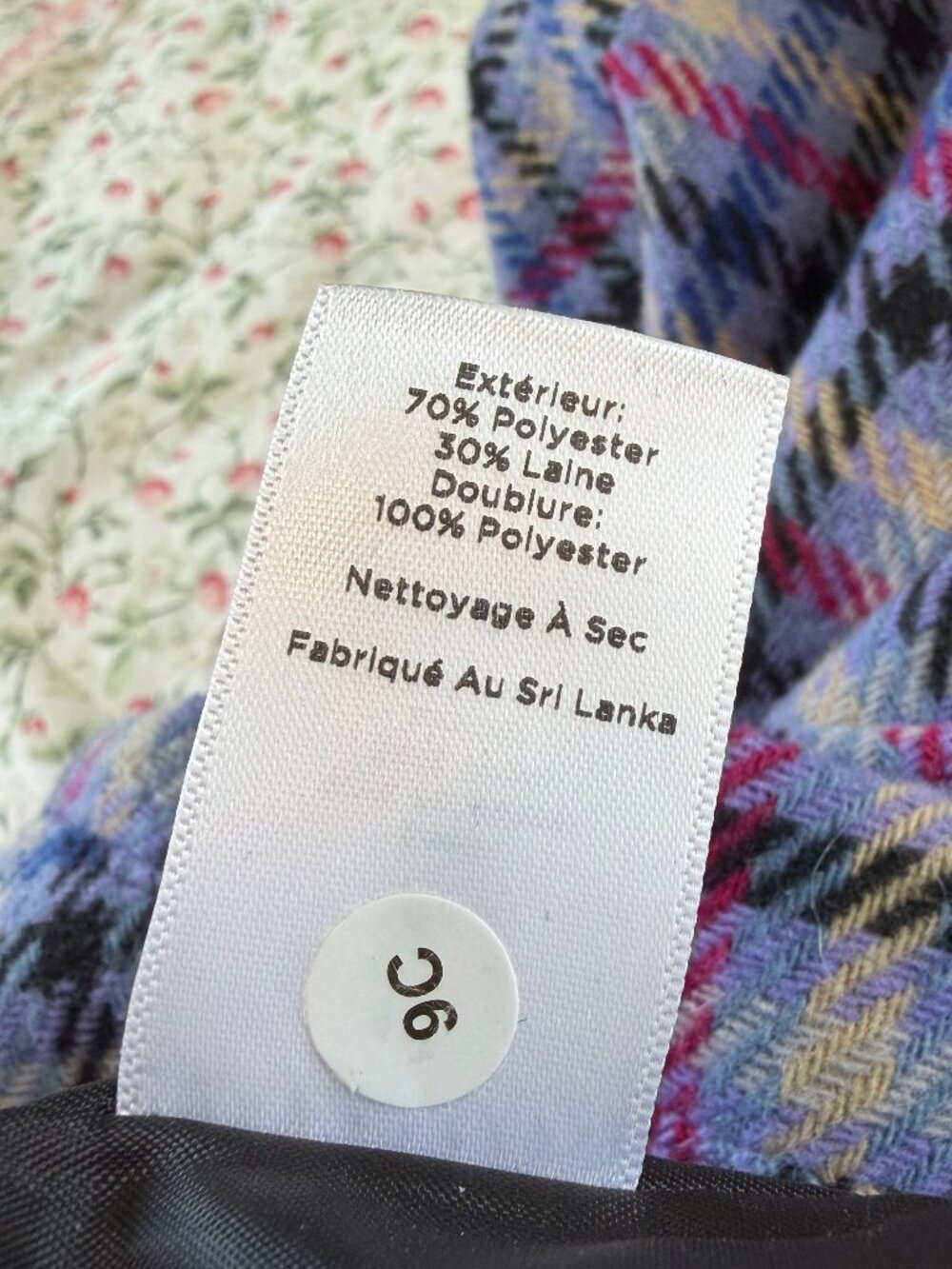 Talbots Purple & Gray Plaid Wool-Blend Skirt - Picture 11 of 13